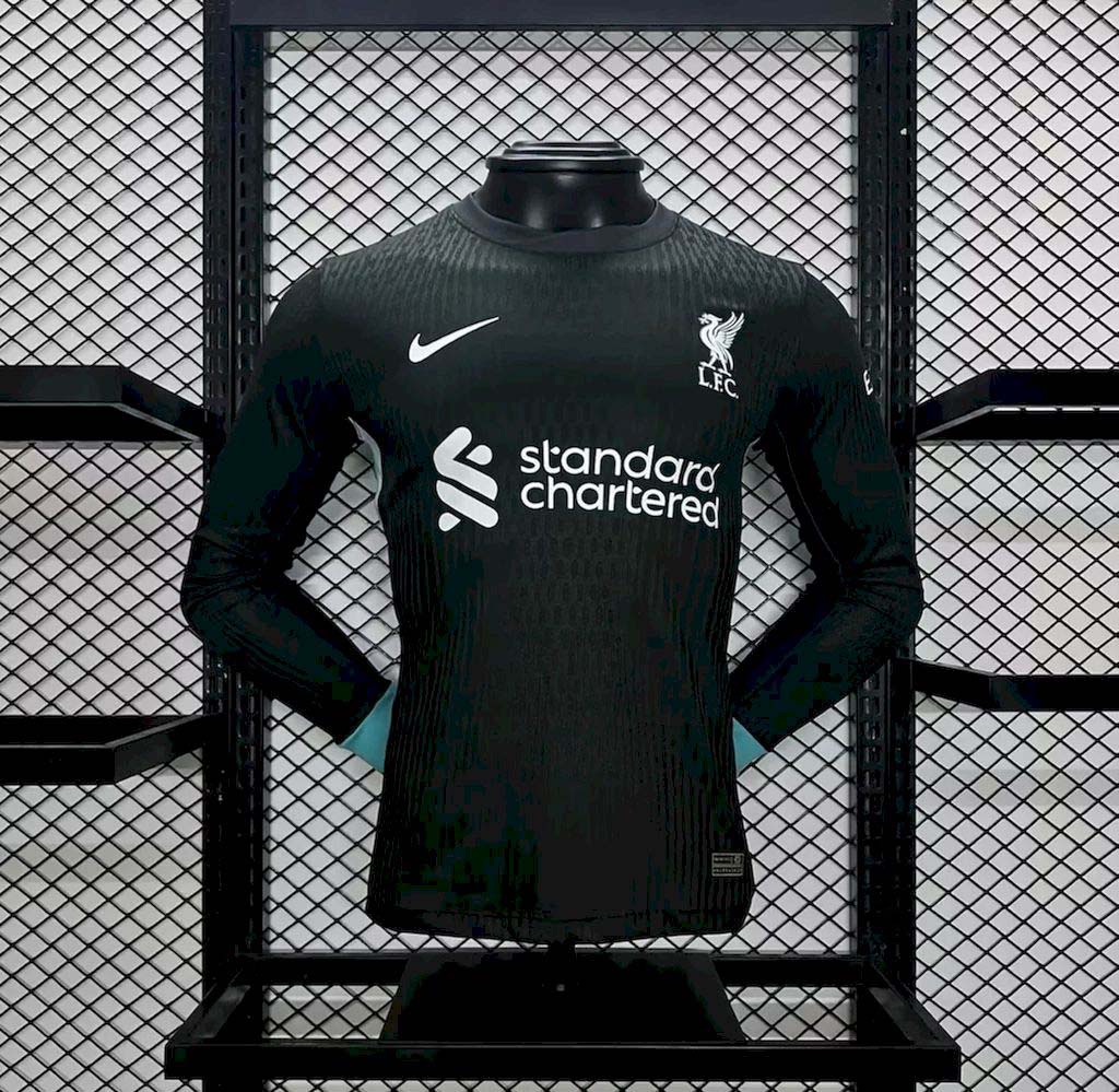 2024-2025 Long Sleeve Player Version Liverpool Away Football Shirt 1:1 Thai Quality