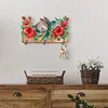 Wooden Hummingbird Flower Special Shape Diamond Painting Hanging Hooks for Decor