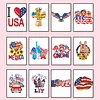 12pcs Independence Day 5D DIY Square Drill Diamond Painting Kits for Adults Beginners Home Decor Diamonds Paintings Gem Art 5.91x7.09in