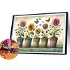 (US Local)Garden Pots-Full Round Diamond Painting