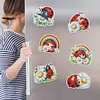 (US Local)6Pcs Ladybug Diamond Painting Fridge Magnet Diamond Art Magnets Decals Kit