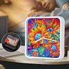 Sunflower Special Shape 5D Diamond Painting Clock Art Craft With Frame Kit