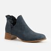 Women's Chunky Heel Round Toe Boots