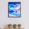 Love White Swan-Paint by Numbers Acrylic Painting 40*40CM