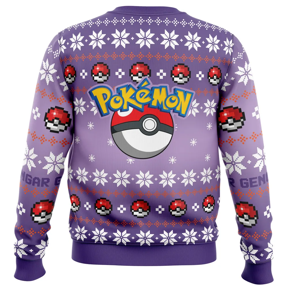 Christmas Gengar Pokemon Ugly Christmas Sweatshirt