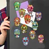 12PCS Diamond Painting Magnets Refrigerator for Adults Kids Fridge Car Kit(Skull)