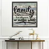 Letters-11CT Stamped Cross Stitch Kit(36*36cm)