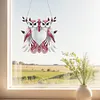 2pcs/set DIY Panda Owl Hanging Mirror Diamond Art Wall Door Decoration Kit
