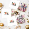 6 PCS Cats And Dogs - 5D DIY Greeting Card