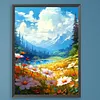 Blue Sky- Paint by Numbers Acrylic Painting 30x40cm