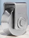 2Pcs V Type Groove Wheel Stainless Steel Gate Roller Wheel for Gym Equipment