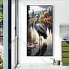 (Big Size)Heron  Lake-Full Round Diamond Painting 40*70CM
