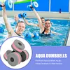 2pcs Foam Aqua Dumbbells Aquatic Water Aerobics Exercise Fitness Dumbbells