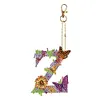 DIY Diamond Painting Butterfly Flower Lettter Keychain Kit