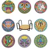 DIY Acrylic Diamond Painting Special-Shaped Drill Point Drill Coaster Set