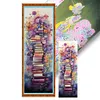 (Stamped/Counted) Stack Of Books With Flowers - 11CT Cross Stitch 30*80cm/11.81*31.5in(Big Size)