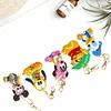 5X Diy Diamant Peinture Porte-Cl&eacute;s Mignon Dessin Anim&eacute; Broderie Artisanat