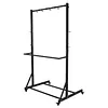 [US Local Warehouse] Mobile Freestanding Vertical Bike Rack with Locking Casters & 6 Hooks Bicycle Storage Vertical Bike Storage Stand Holds Up To 5 Bikes Height Adjustable for Garage Basement & Home