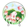 DIY Tulip White Rabbit -Ornaments Enamel Painting 30*30CM