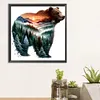 Forest Bear-Full Round Diamond Painting