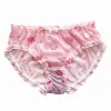 Plus-size mid-waist, hip-hugging, sheer mesh briefs