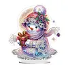 5D DIY Special Shape Diamond Painting Desk Ornament Snowman Decor Kit