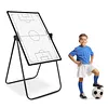 [US Local Warehouse] 35inx24in Magnetic Soccer Coaches Clipboard Tactical Dry Erase Board with Magnetic Markers Pen Eraser Portable Tactical Clipboard with Adjustable Stand for Basketball Volleyball Coaches