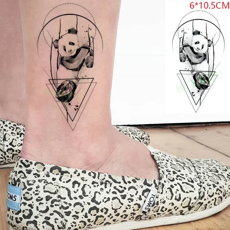 Waterproof Temporary Tattoo Sticker Small Cross Rose Flower on Finger Neck Hand Flash Tatoo Fake Tatto for Girl Women Men