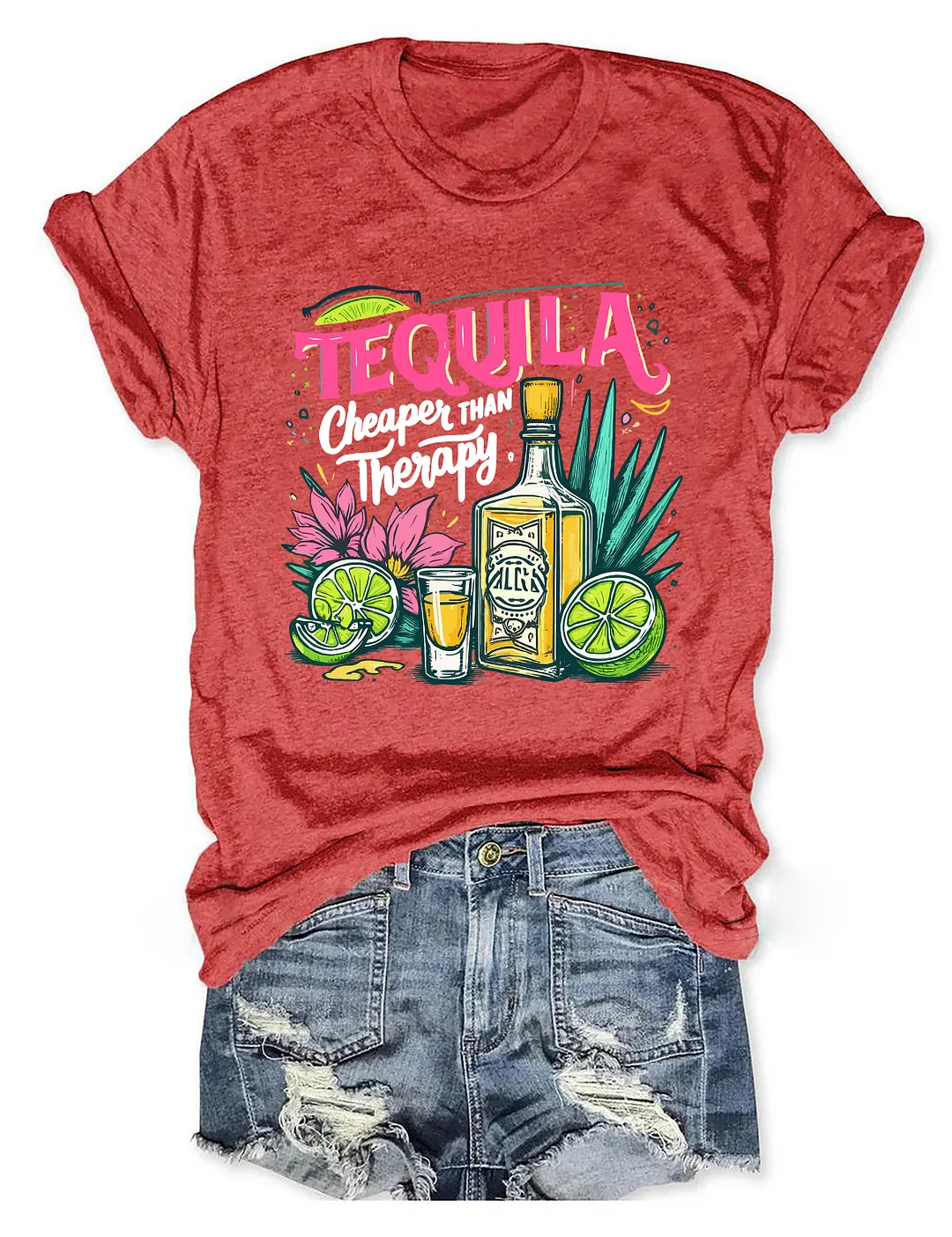 Tequila Cheaper Than Therapy T-shirt