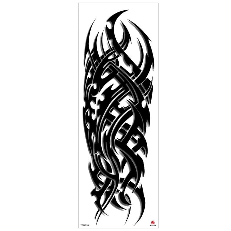 temporary tattoos for men robot full arm sleeve tattoo mechanical lion tiger waterproof tatto fake tatoo stickers body tatoo art