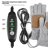 USB Electric Heated Gloves Anti-Slip Thicken Cycling Glove for Winter Ski Sports