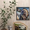 Indians nfl Las vegas raiders-Round drill diamond painting-40*40cm