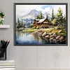 Wooded Lake-Full Square Diamond Painting(50x40cm)