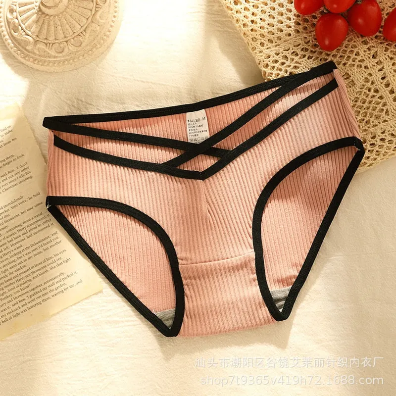 New Women's Underwear Sexy Solid Color Panties Fashion Girl Comfort Briefs Low Waist Seamless Underpants Female Lingerie
