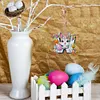(US Local)PET Double Sided Special Shaped Easter Alphabet DIY Diamond Painting Keychain