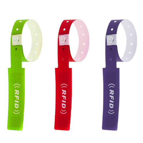 Custom Waterproof F08 PVC Paper NFC Bracelets Disposable RFID Festival Event Wristbands 7