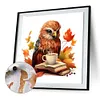 【Limited Stock Sale】Autumn Animal Cup-Paint by Numbers Acrylic Painting 40*40CM(Watercolor)