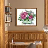 Peony-14CT Stamped Cross Stitch 31*29cm/12.2*11.42in