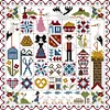 (Counted/Stamped) 14CT Repair Sewing-Cross Stitch 28*28cm/11.02*11.02in(Brand)