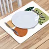 2Pcs Artistic Pattern Diamond Painting Placemat DIY Art Placemat for Table Decor