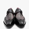 High Grade Genuine Leather Mens Dress Shoes Side Buckle