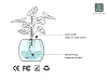 LVY Expression Control Intelligent Small Flower Pot Desktop Planter APP Monitoring Sensor Expression Demand Interactive LCD Screen