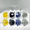 4-in-1 Magnetic Clip-On Sunglasses with Aluminum-Magnesium-Titanium Large Frame (Various Styles)