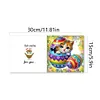 6Pcs Easter Cats - 5D DIY Craft Greeting Card
