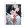 >SALE<Full Embroidery Eco-cotton Thread 11CT Printed Girl Cross Stitch Artwork 40x55cm