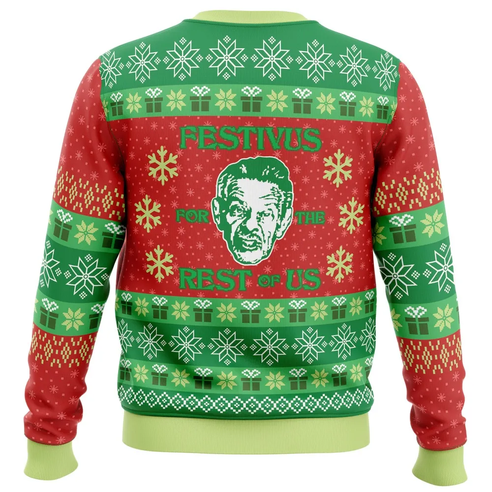 A Festivus for the Rest of Us Seinfeld Ugly Christmas Sweatshirt