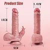 ❤️Dildo z przyssawką Power Thrust &ndash; realistyczny silikonowy dildo z 7 siłami nacisku i 10 funkcjami wibracji i ciepła do stymulacji punktu G i odbytu i pochwy