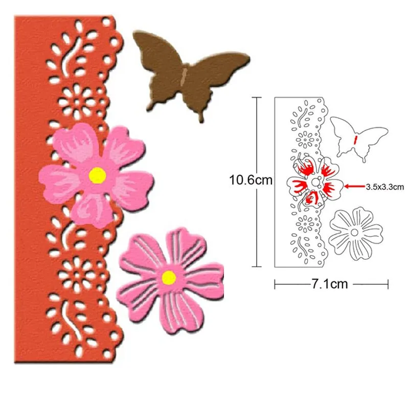 Customized Dies Christmas Wreath Heart Border Metal Cutting Dies Scrapbooking Dies For DIY Craft Paper Card Making Stencils Dies