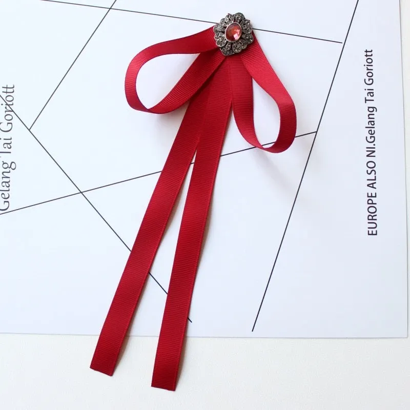 Hand-made Bow Tie Ladies Unisex Banking Stewardess Student Performs Career Korean White Shirt Black Bowtie Classic Trendy Gifts