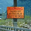 Warning Children - Vintage Metal Signs - 20*30cm/30*40cm - Warning